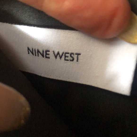 Nine West small credit card wallet holder snap closure gold metallic faux 4x5.5 - Picture 5 of 6